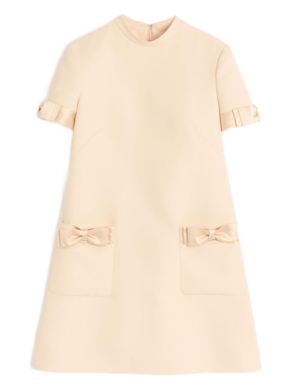 Valentino Wool And Silk Short Dress - Valentino - Modalova