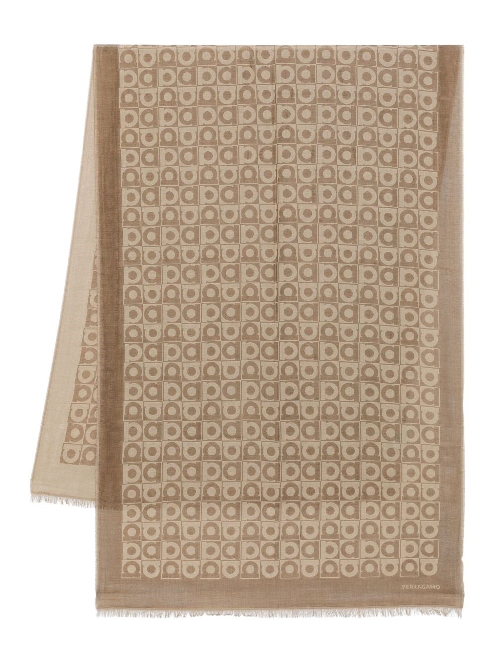 Ferragamo Printed Wool Scarf - Ferragamo - Modalova