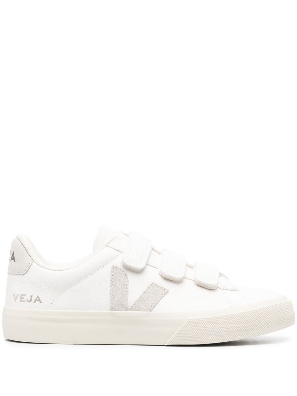 Veja White Recife Chromefree Low Top Sneakers In Silver