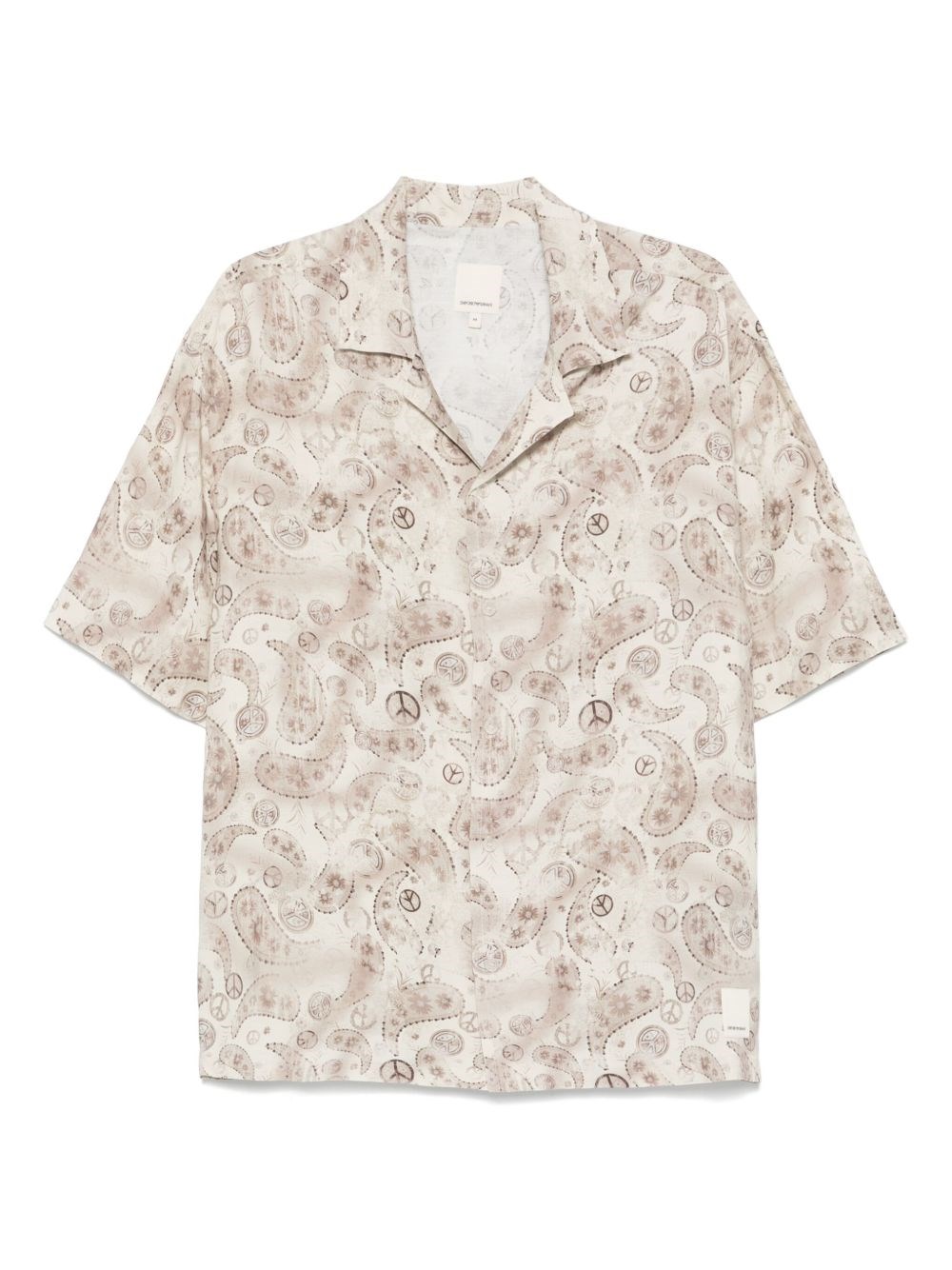 Emporio Armani Asv Capsule Peace All Over Print Shirt