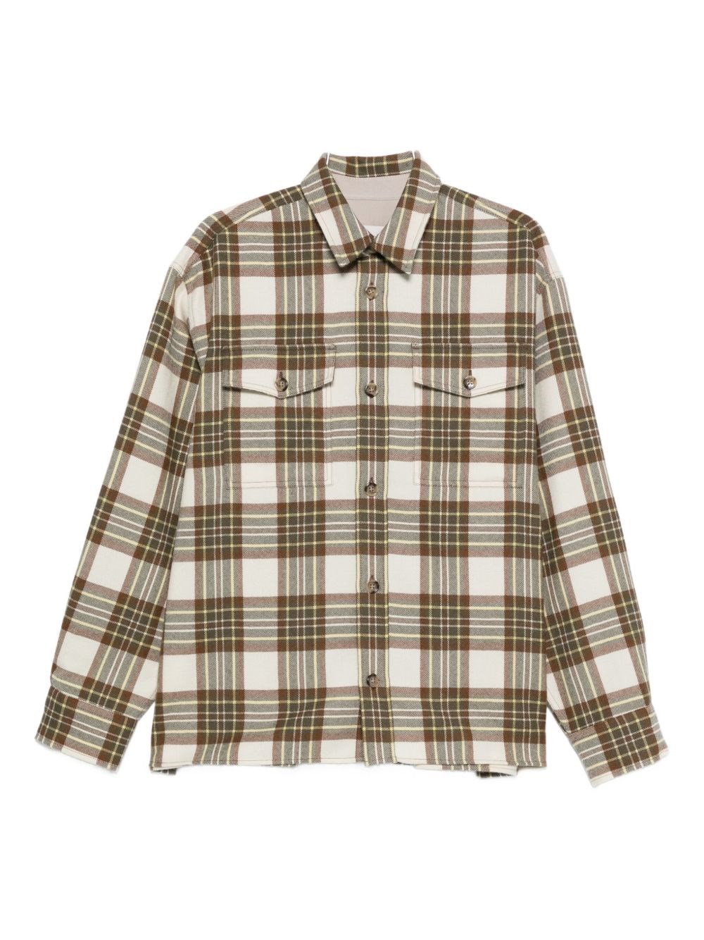 Ami Paris Wool Checked Overshirt