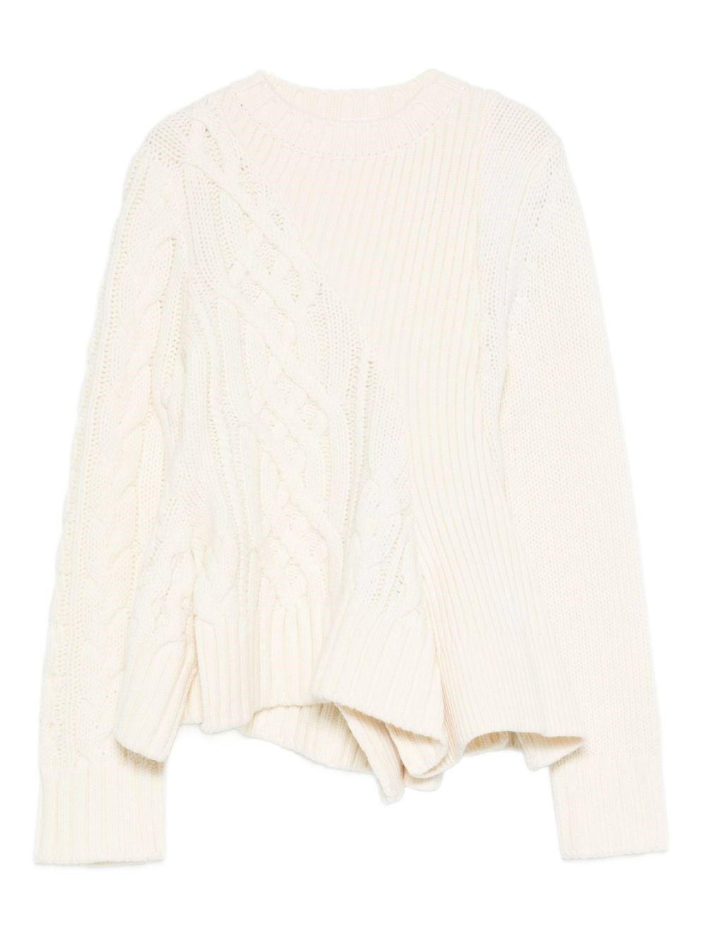 Sacai Wool Crewneck Sweater - Sacai - Modalova