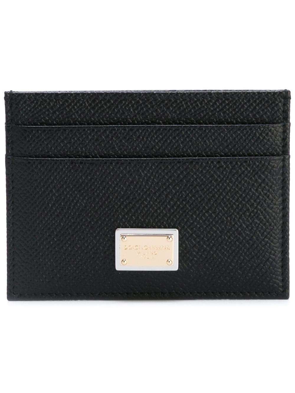 Dolce & Gabbana Women Leather Credit Card Case In Black