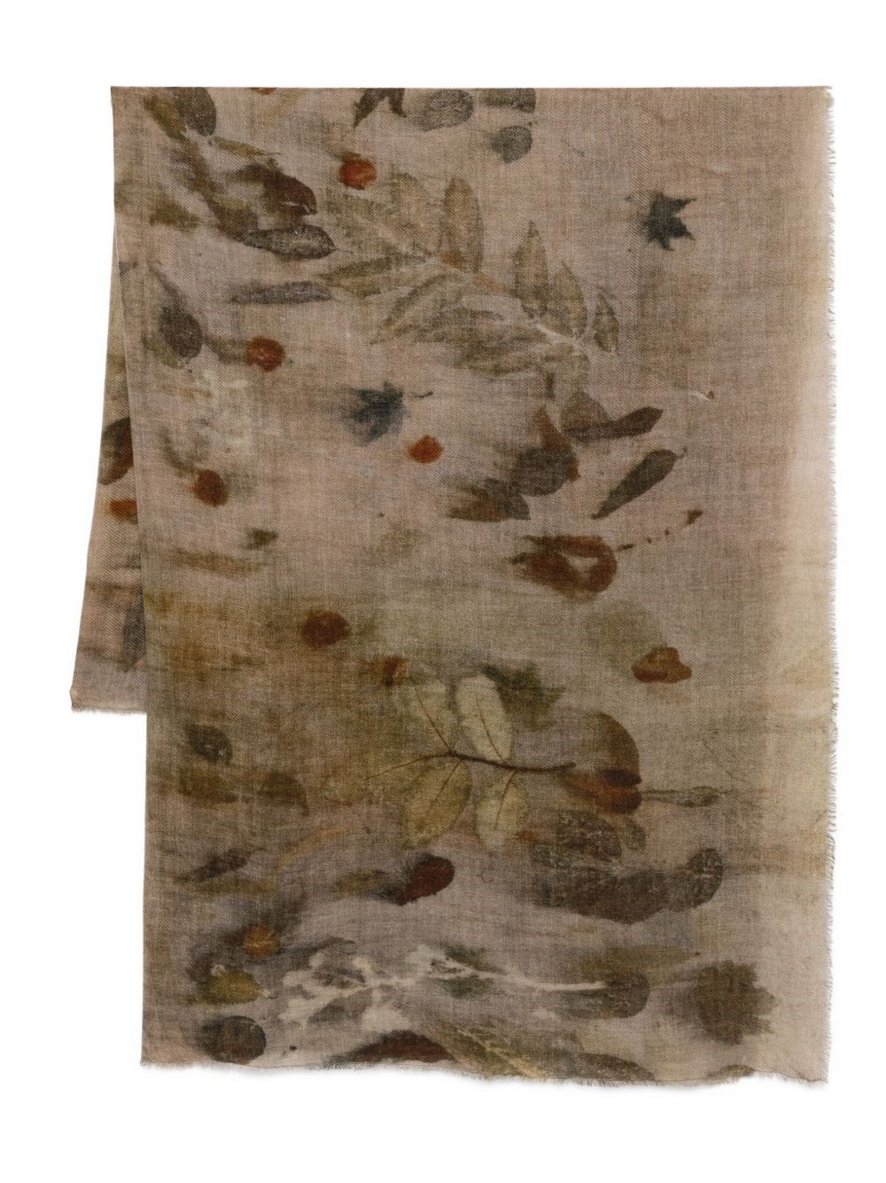 Faliero Sarti Ely Wool And Cashmere Scarf In Brown