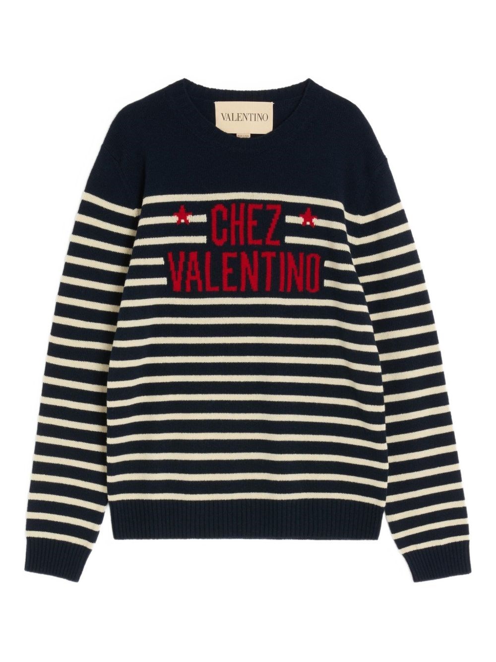 Chez Wool Striped Sweater - Valentino - Modalova