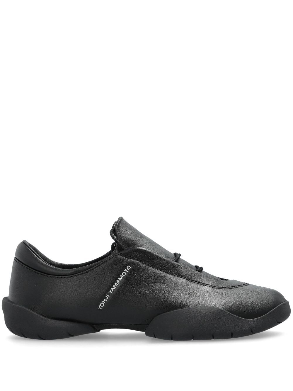 Y-3 Adidas Regu Leather Sneakers In Black