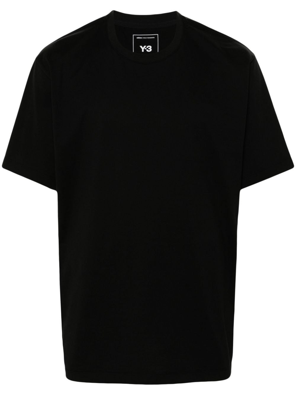 Y-3 Logo Short-sleeved T-shirt In Black