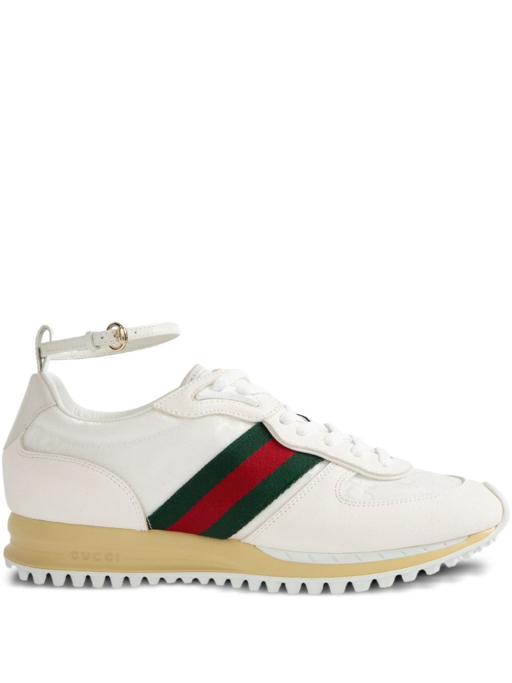 Gucci Motion Sneaker With Adjustable Ankle Strap In Multi