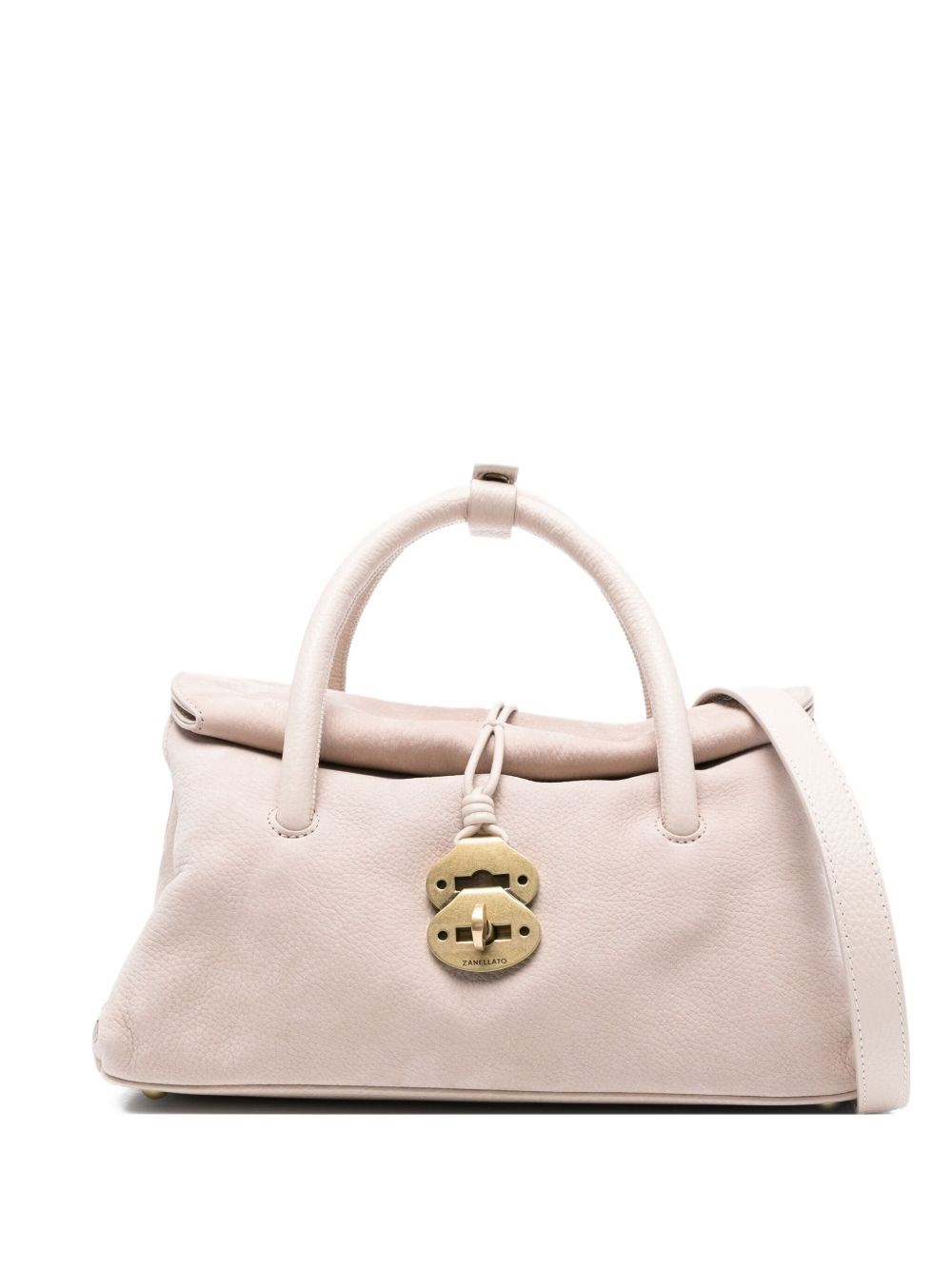 Zanellato Dotta Centauro Small Tote Bag In Leather In Sand