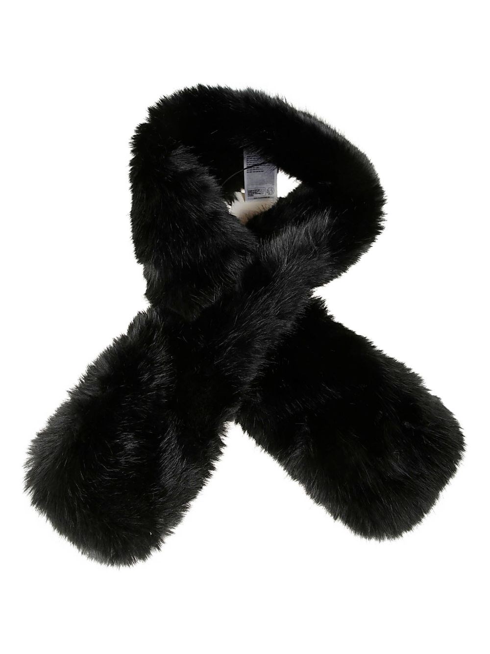 Stand Studio Lone Faux Fur Scarf In Black