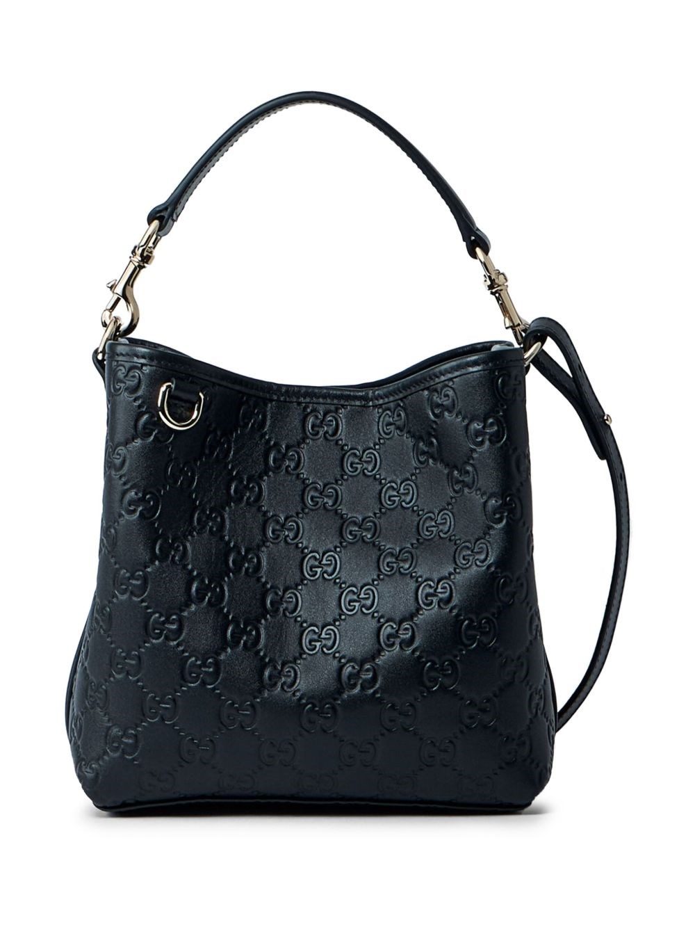 Gg Emblem Small Leather Bucket Bag - Gucci - Modalova