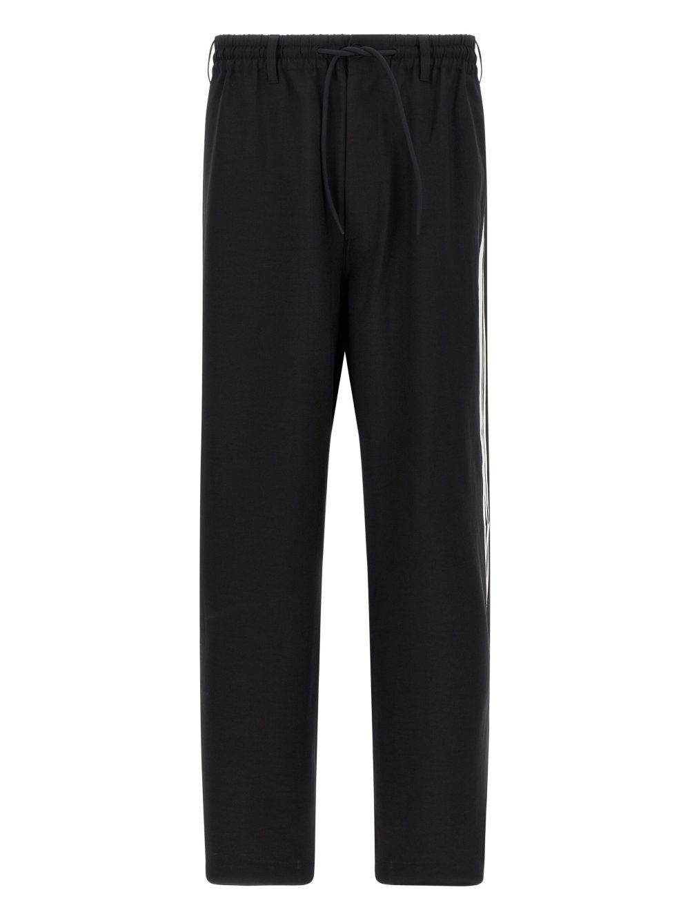 Y-3 Drawstring Trousers With Side Stripes In Black