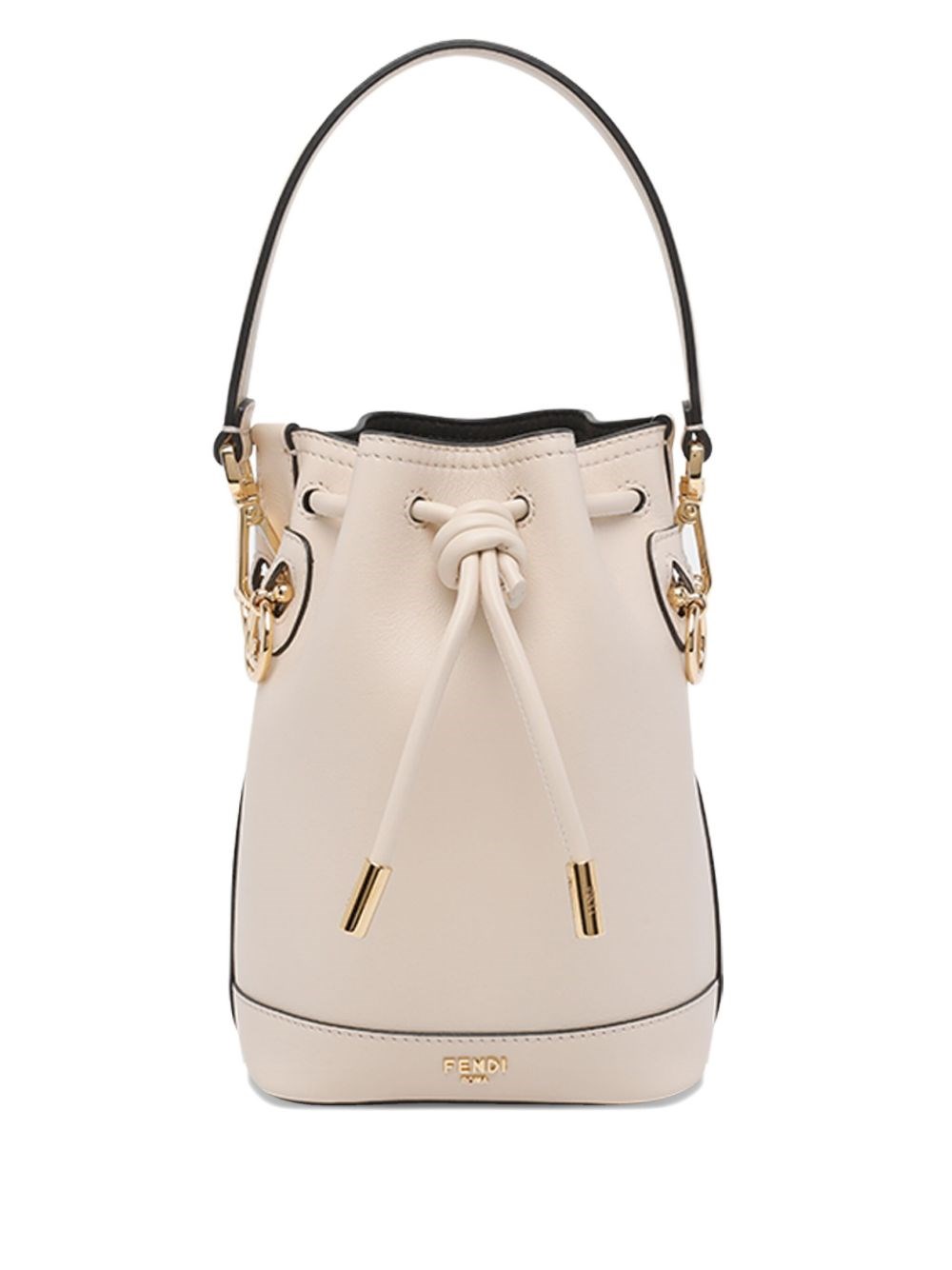 Fendi Mon Tresor Removable-handle Bucket Bag In White
