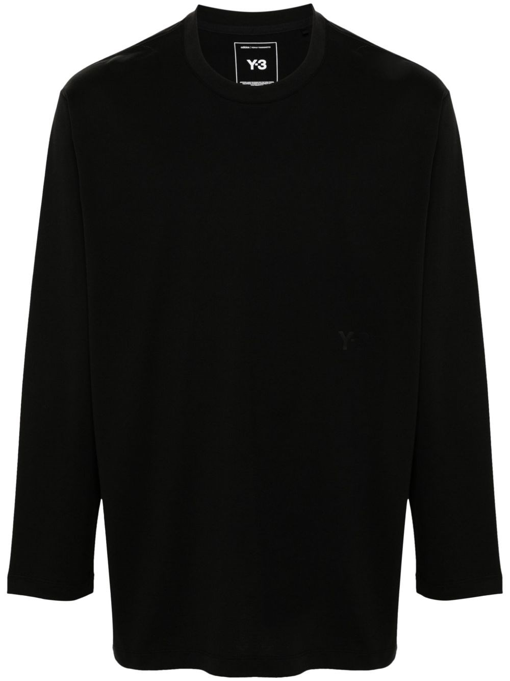 Y-3 Adidas Loose Fit Long Sleeve T-shirt Clothing In Black