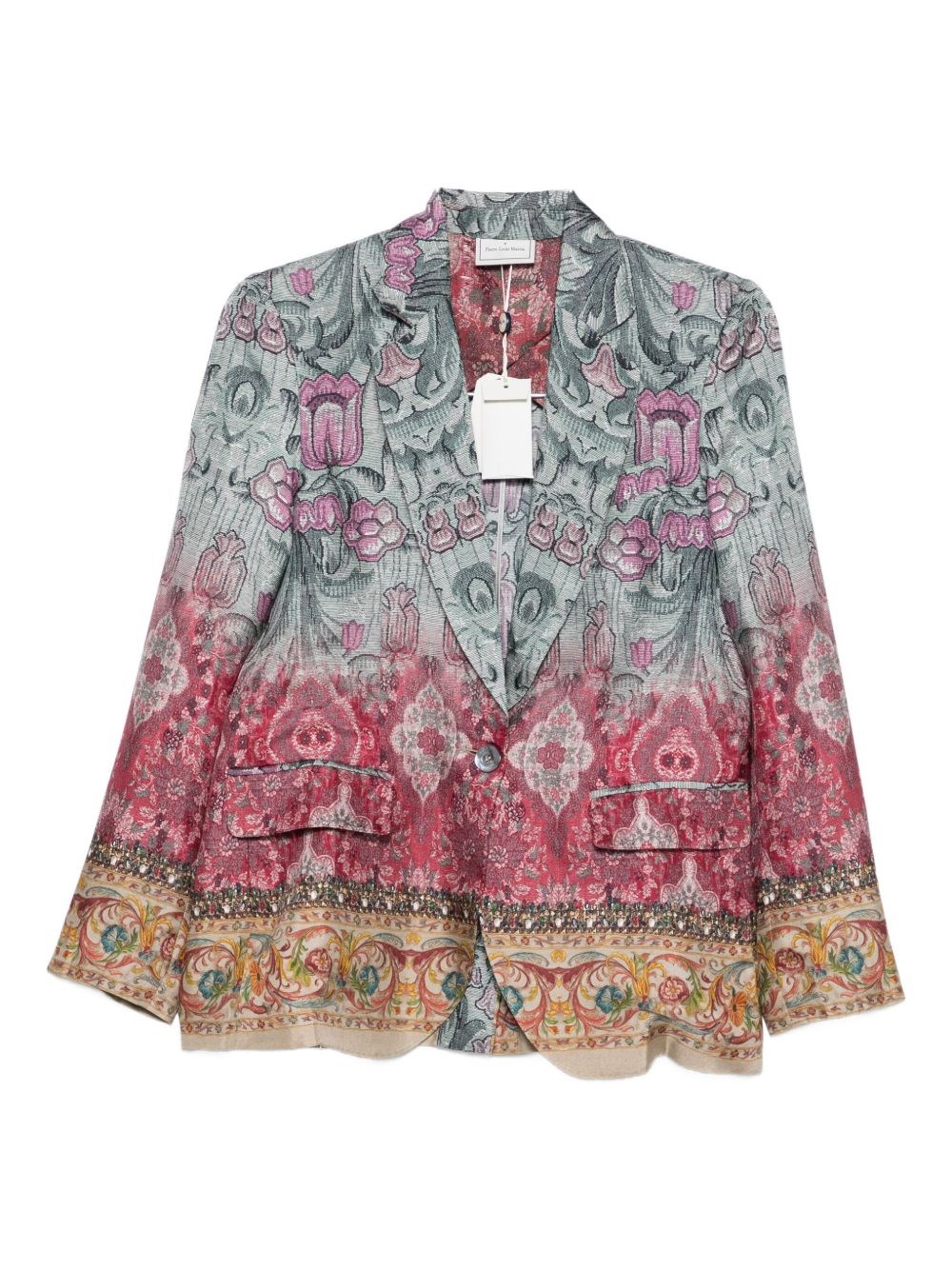 Pierre-louis Mascia Pierre Louis Mascia Silk Single-breasted Jacket In Animal Print