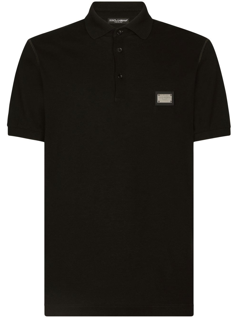 Logo Cotton Polo Shirt - Dolce & Gabbana - Modalova