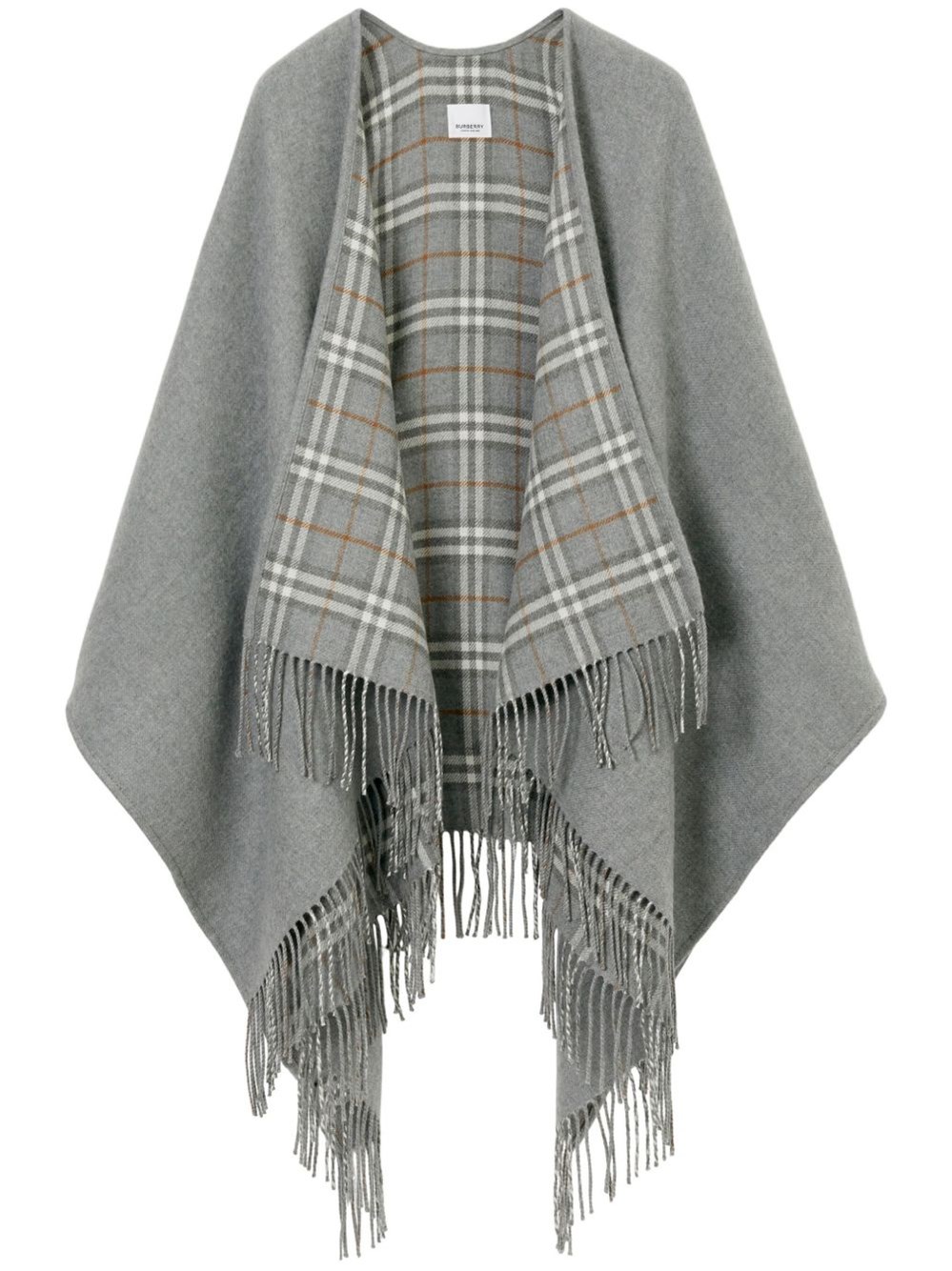 Burberry Check Reversible Wool Cape