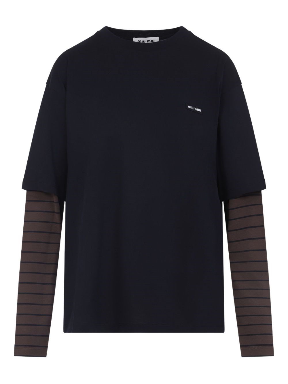 Miu Miu Cotton Layered Sweater - Miu Miu - Modalova