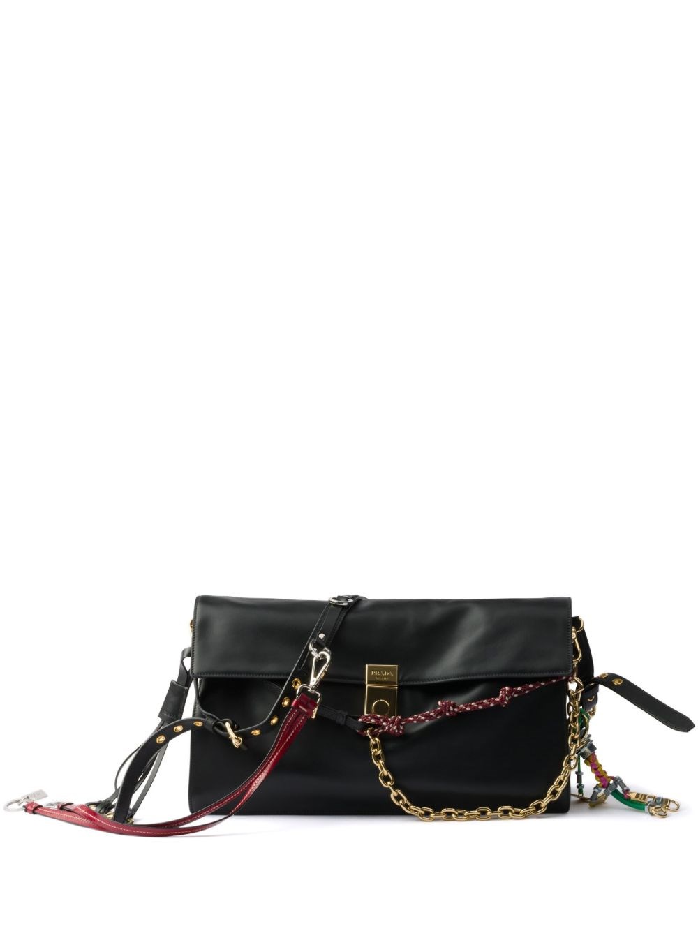 Prada Prada Soft Sound Large Leather Shoulder Bag