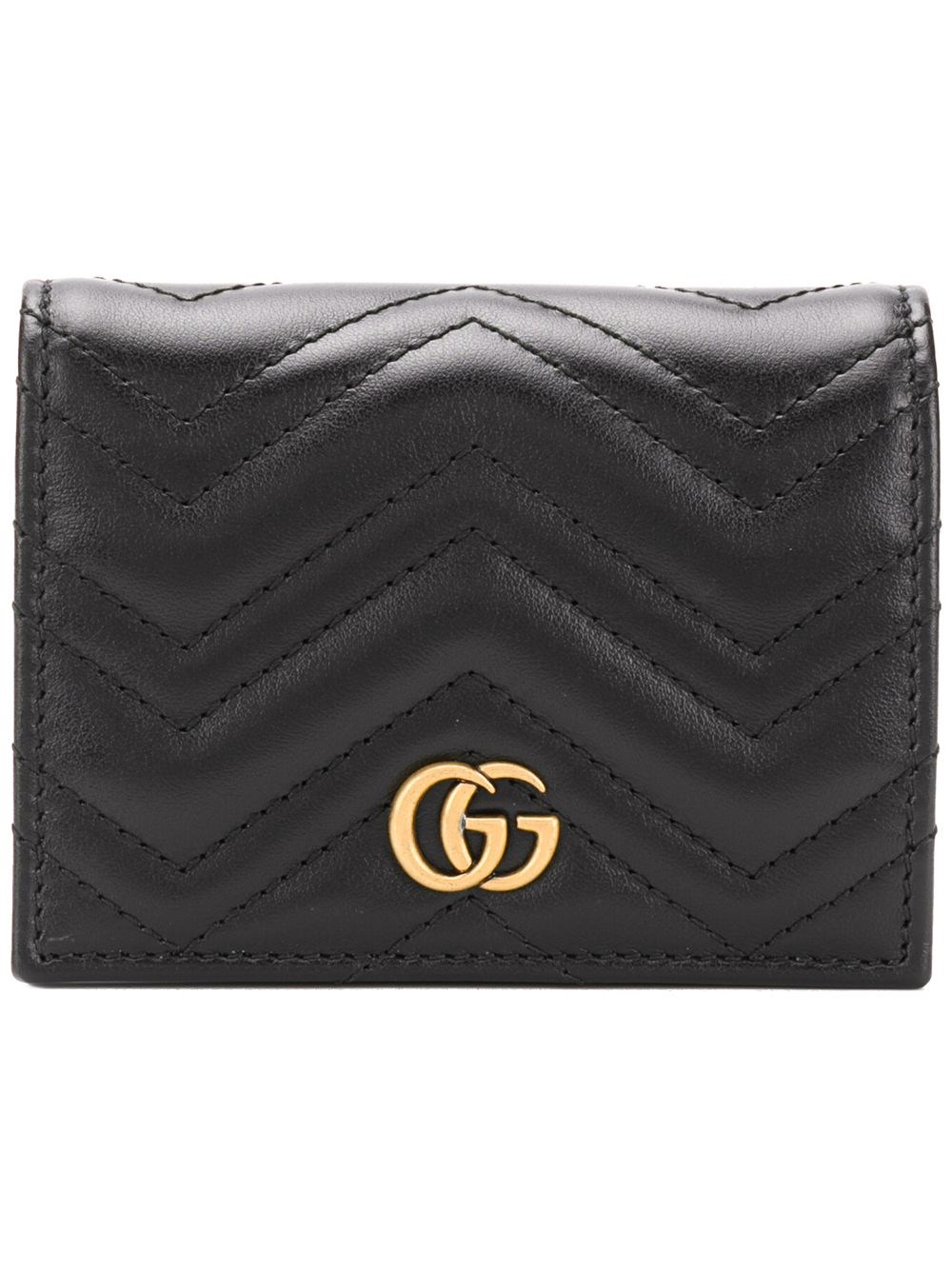 Gucci Women Gg Marmont Leather Card Case