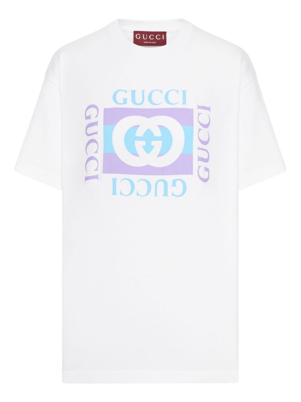 Gucci Women Logo Cotton T-shirt In White