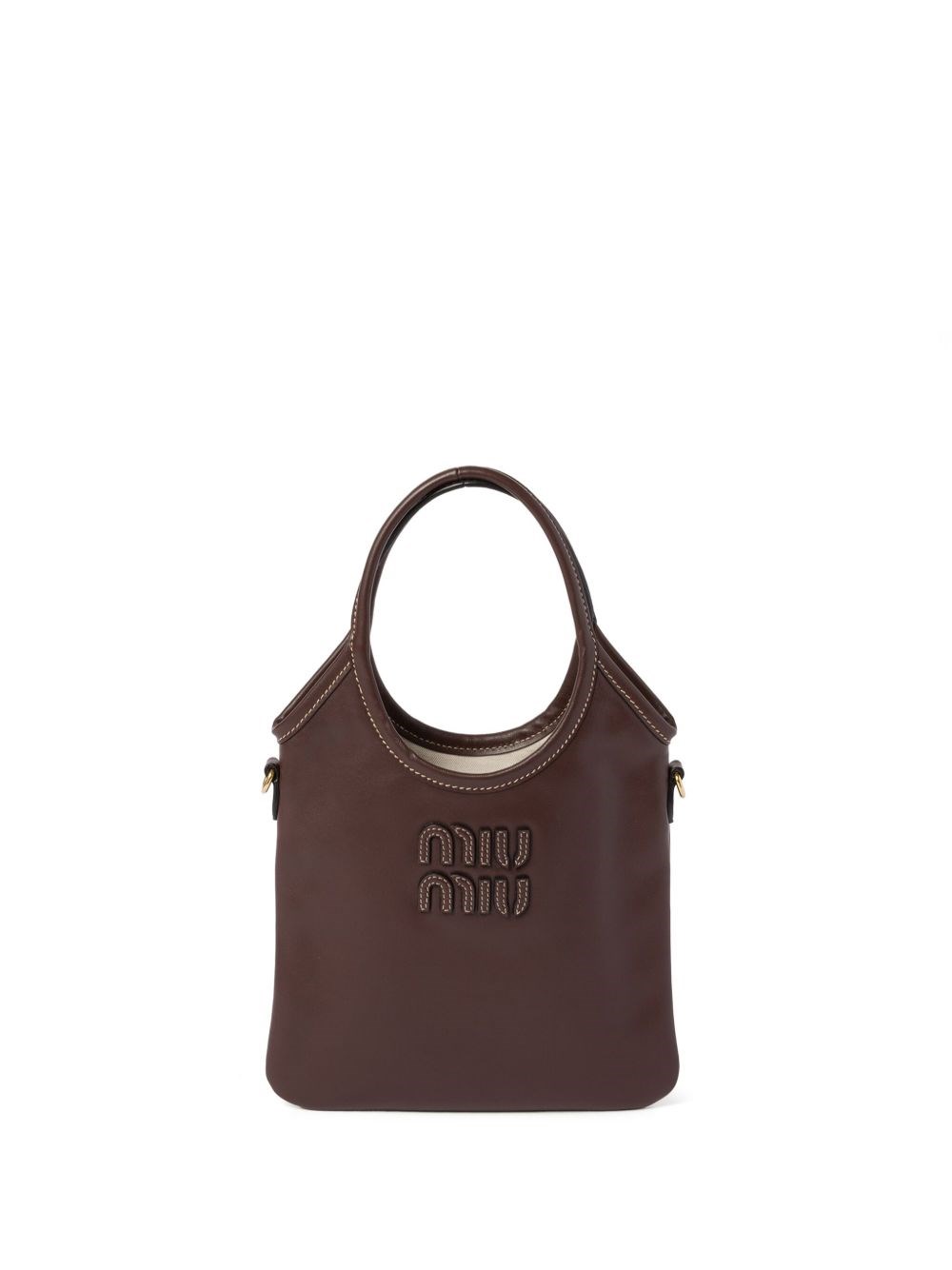 Miu Miu Ivy Mini Leather Handbag - Miu Miu - Modalova