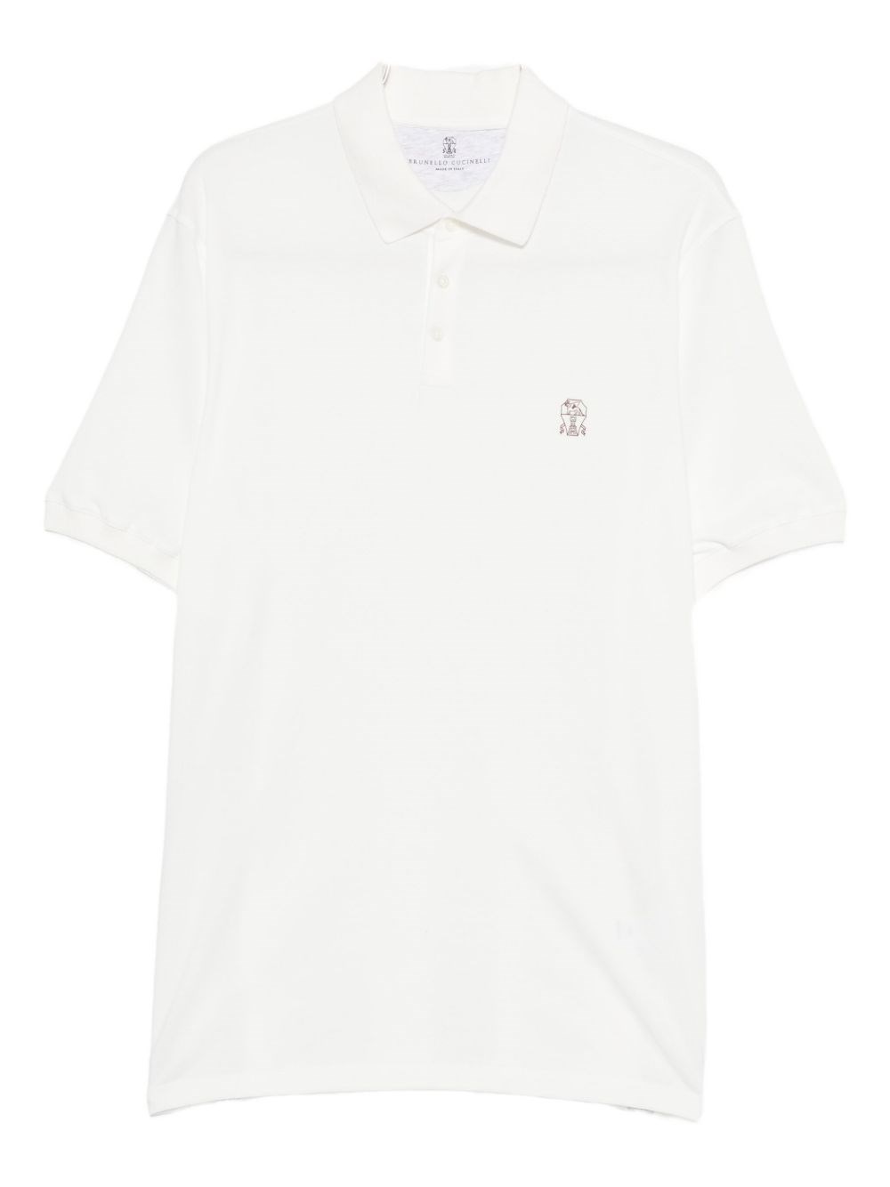 Logo Cotton Polo Shirt - Brunello Cucinelli - Modalova