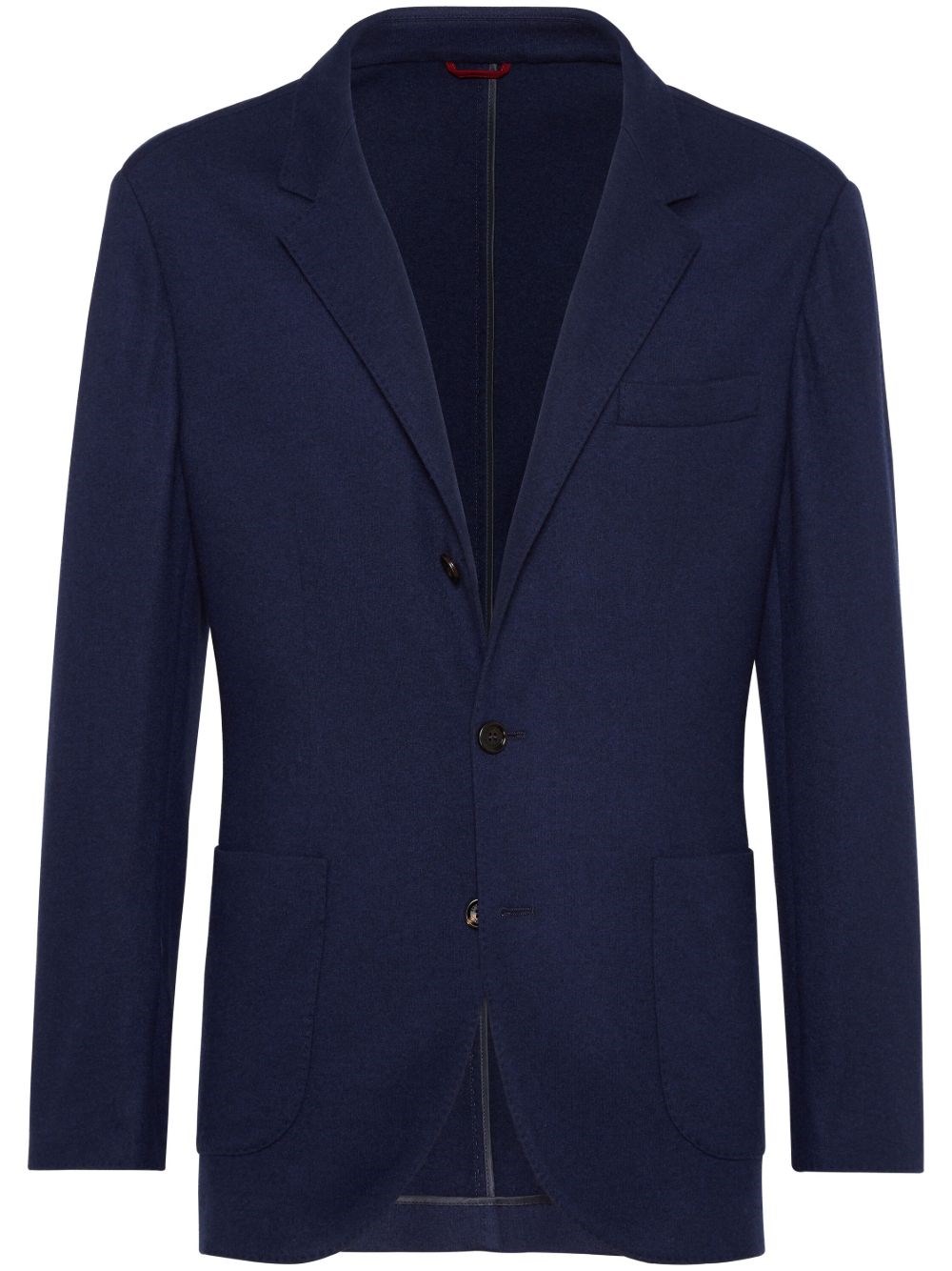 Brunello Cucinelli Single-breasted Cashmere Blazer In Blue