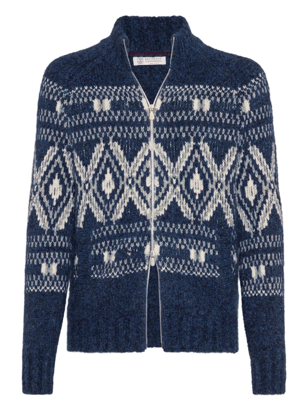 Wool Zipped Cardigan - Brunello Cucinelli - Modalova