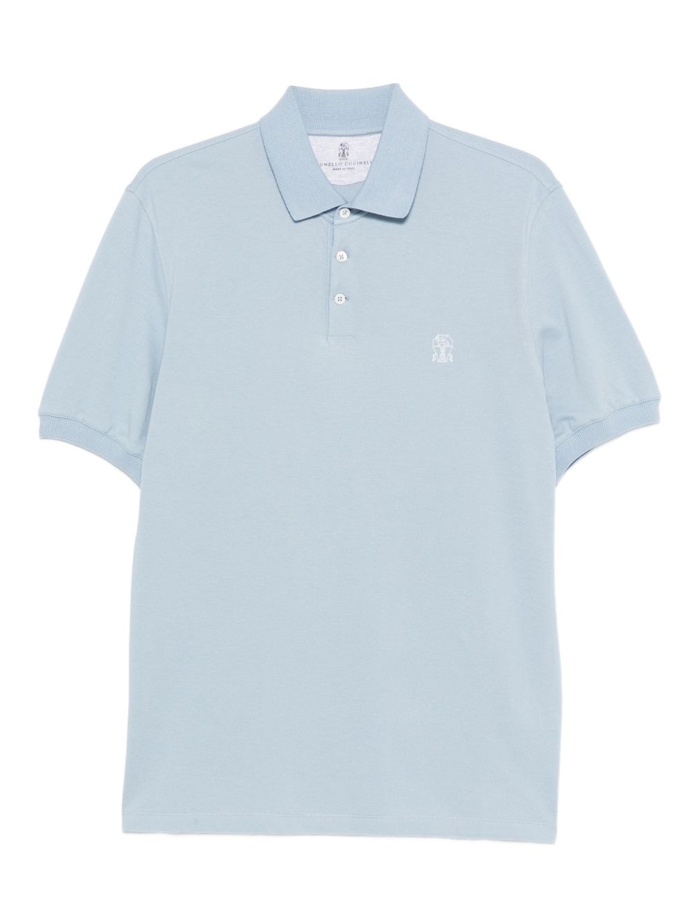 Logo Cotton Polo Shirt - Brunello Cucinelli - Modalova