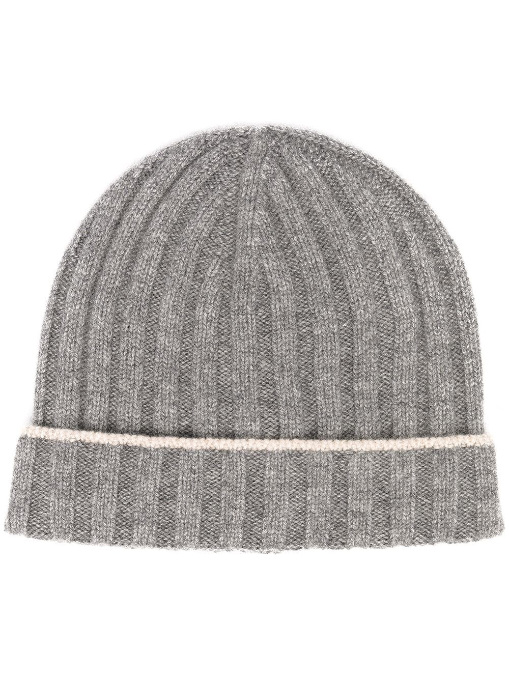 Brunello Cucinelli Cashmere Beanie In Gray