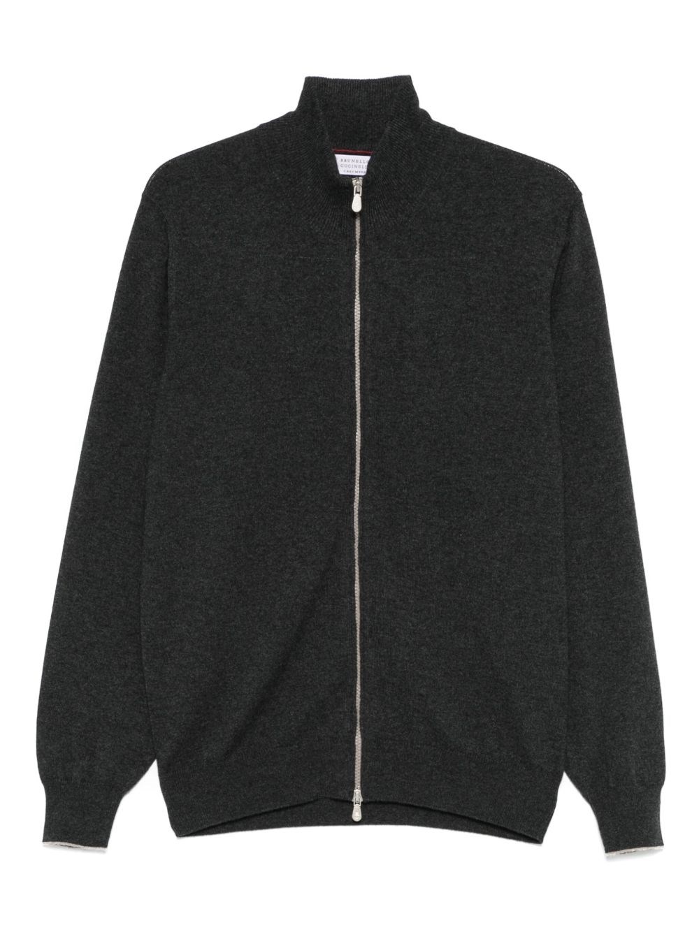 Cashmere Zipped Cardigan - Brunello Cucinelli - Modalova