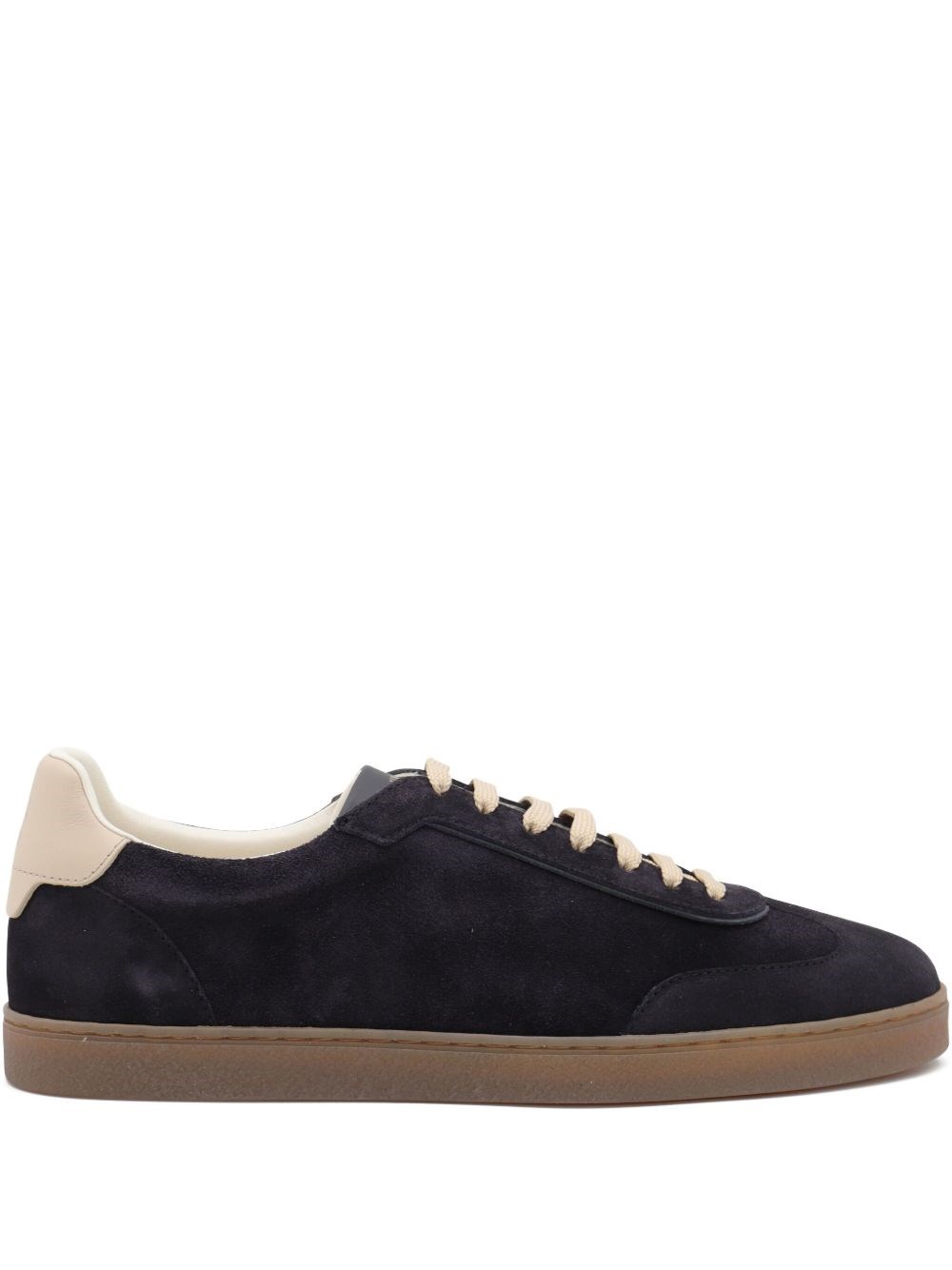 Suede Leather Sneakers - Brunello Cucinelli - Modalova