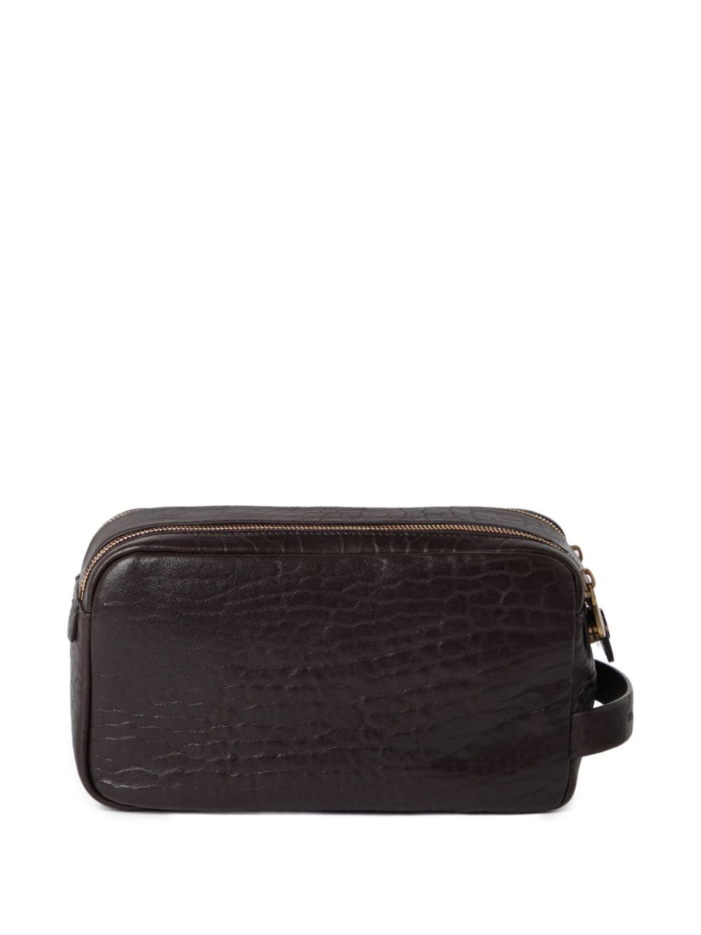 Brunello Cucinelli Kulturbeutel Aus Leder In Black
