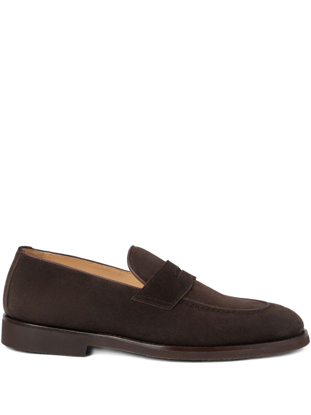 Brunello Cucinelli Suede Loafer Sneakers In Black