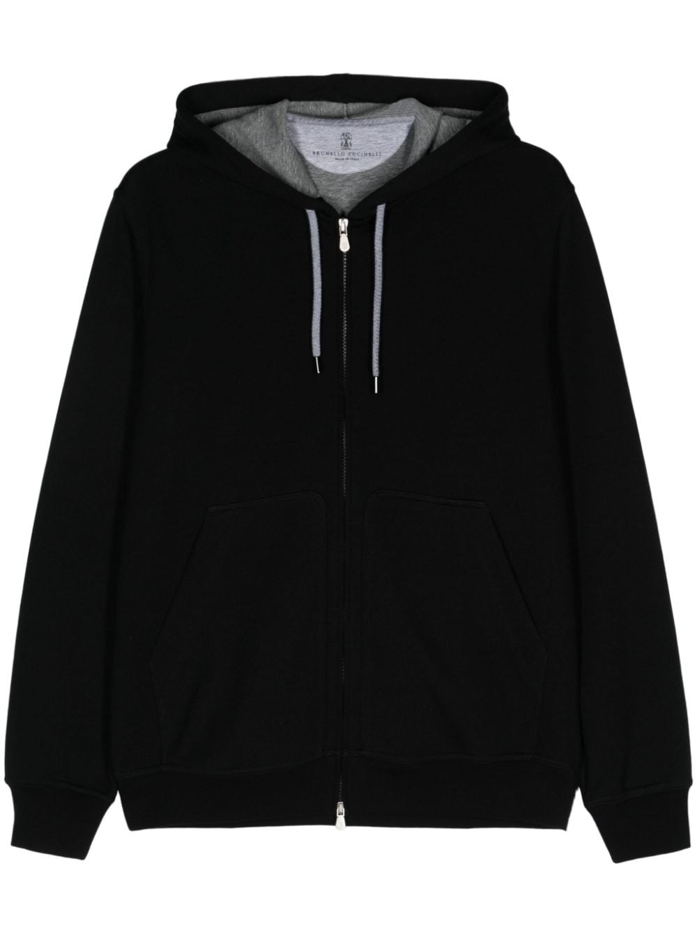 Cotton Blend Zipped Hoodie - Brunello Cucinelli - Modalova