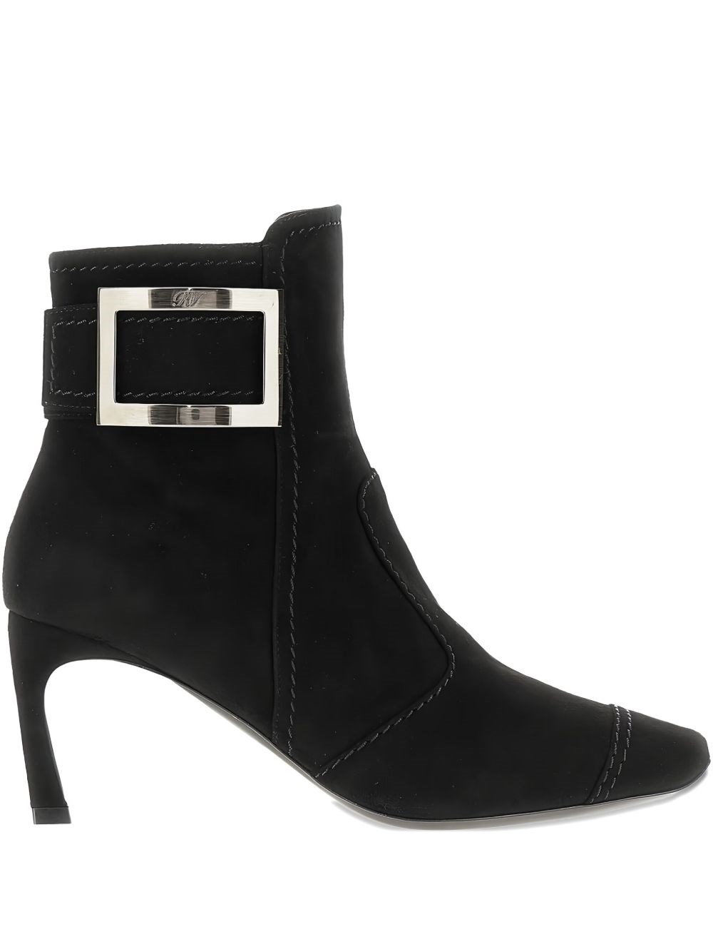 Roger Vivier Trompette Leather Boots In Black