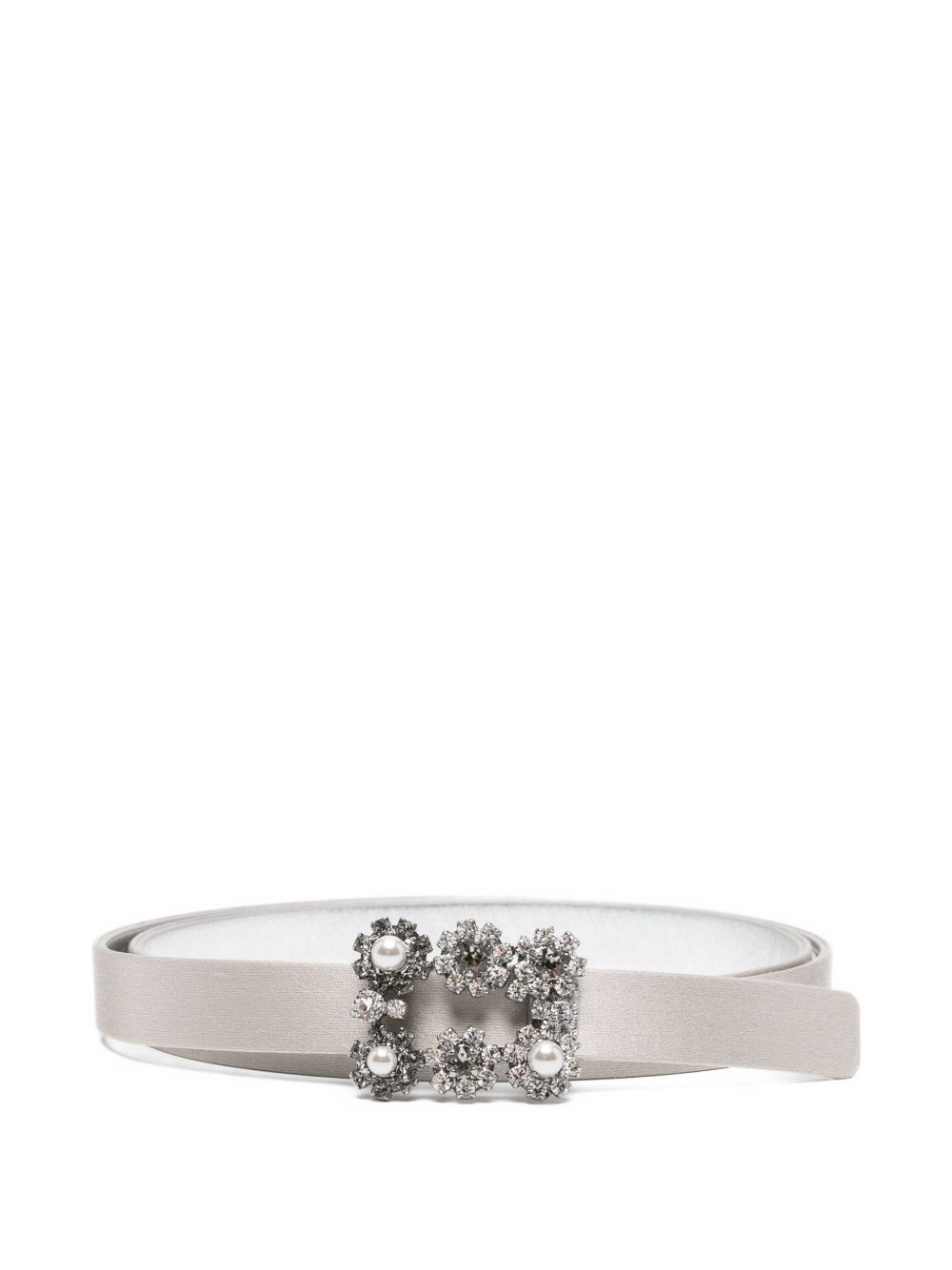 Roger Vivier Flower Belt In White