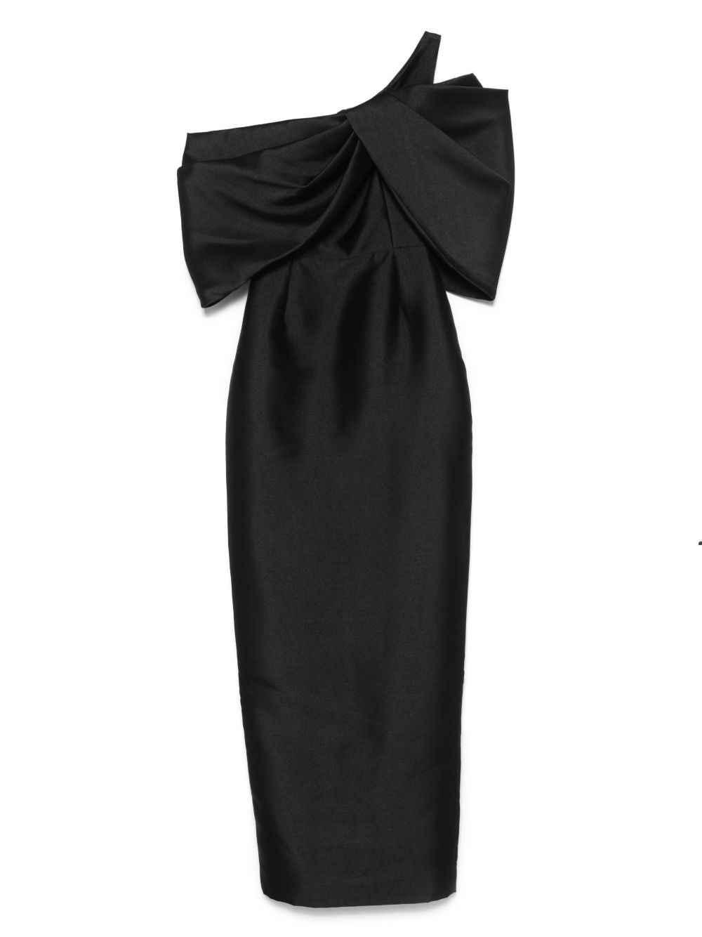 Solace London Davina Off-shoulder Maxi Dress In Black