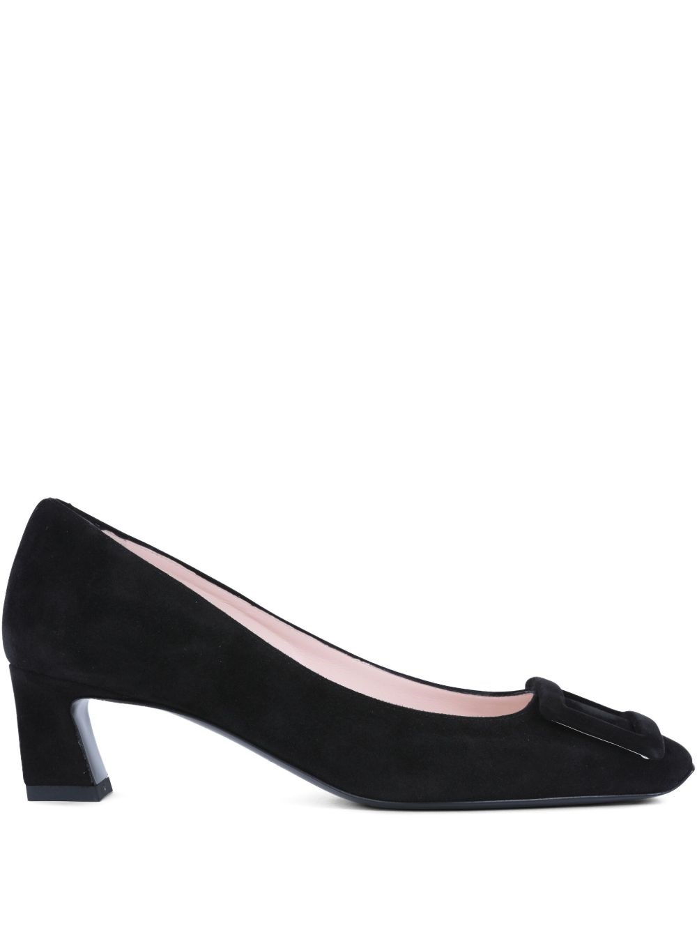 Roger Vivier Belle Vivier Black Suede Décolletés In Multi