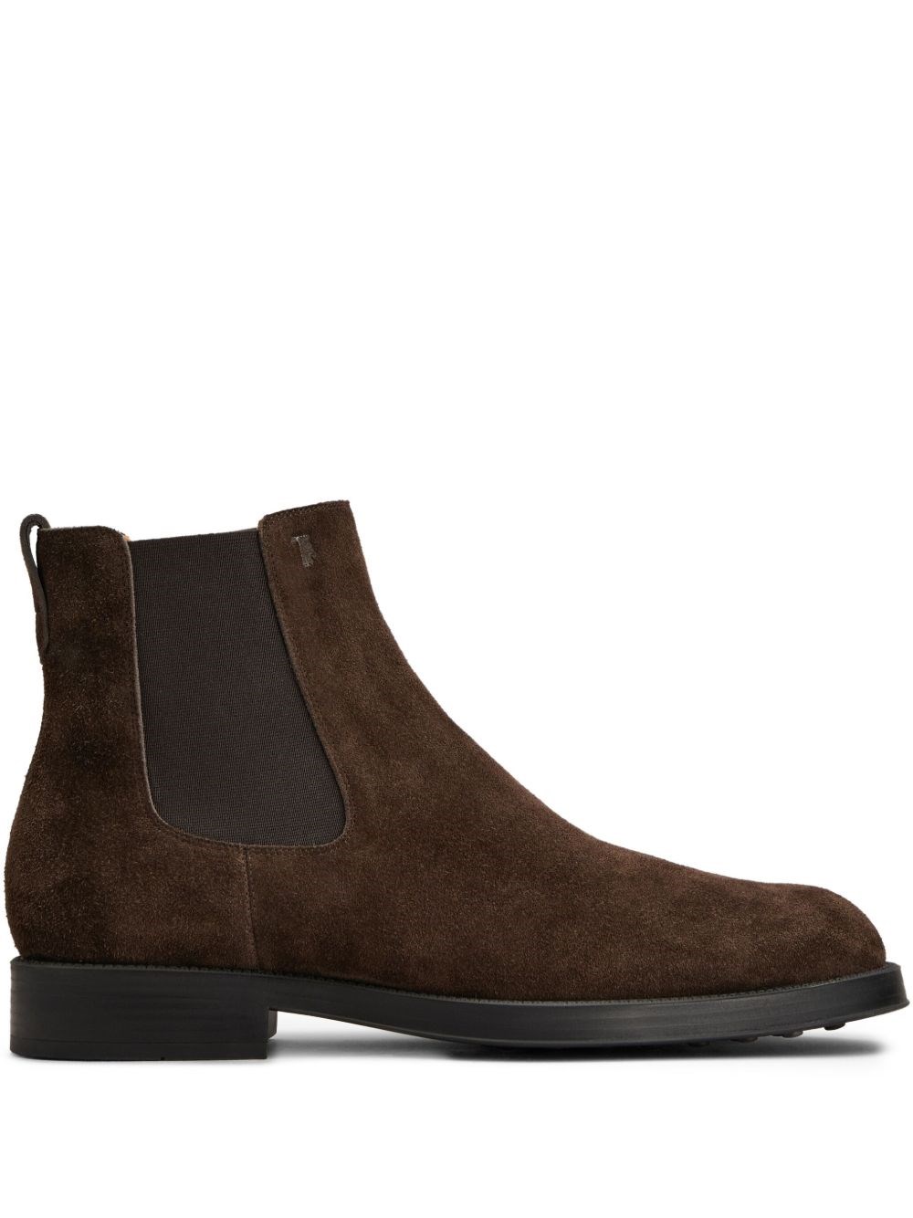 Tod's Leather Ankle Boots In Brown