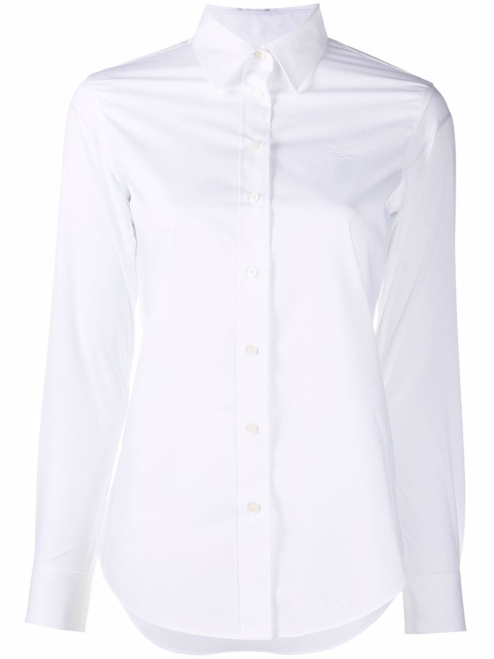Ralph Lauren Embroidered-logo Shirt In White