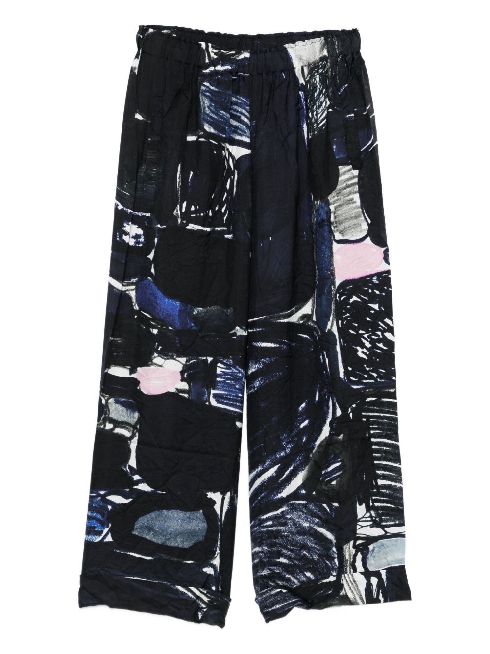 Daniela Gregis Silk Pajama Trousers In Blue