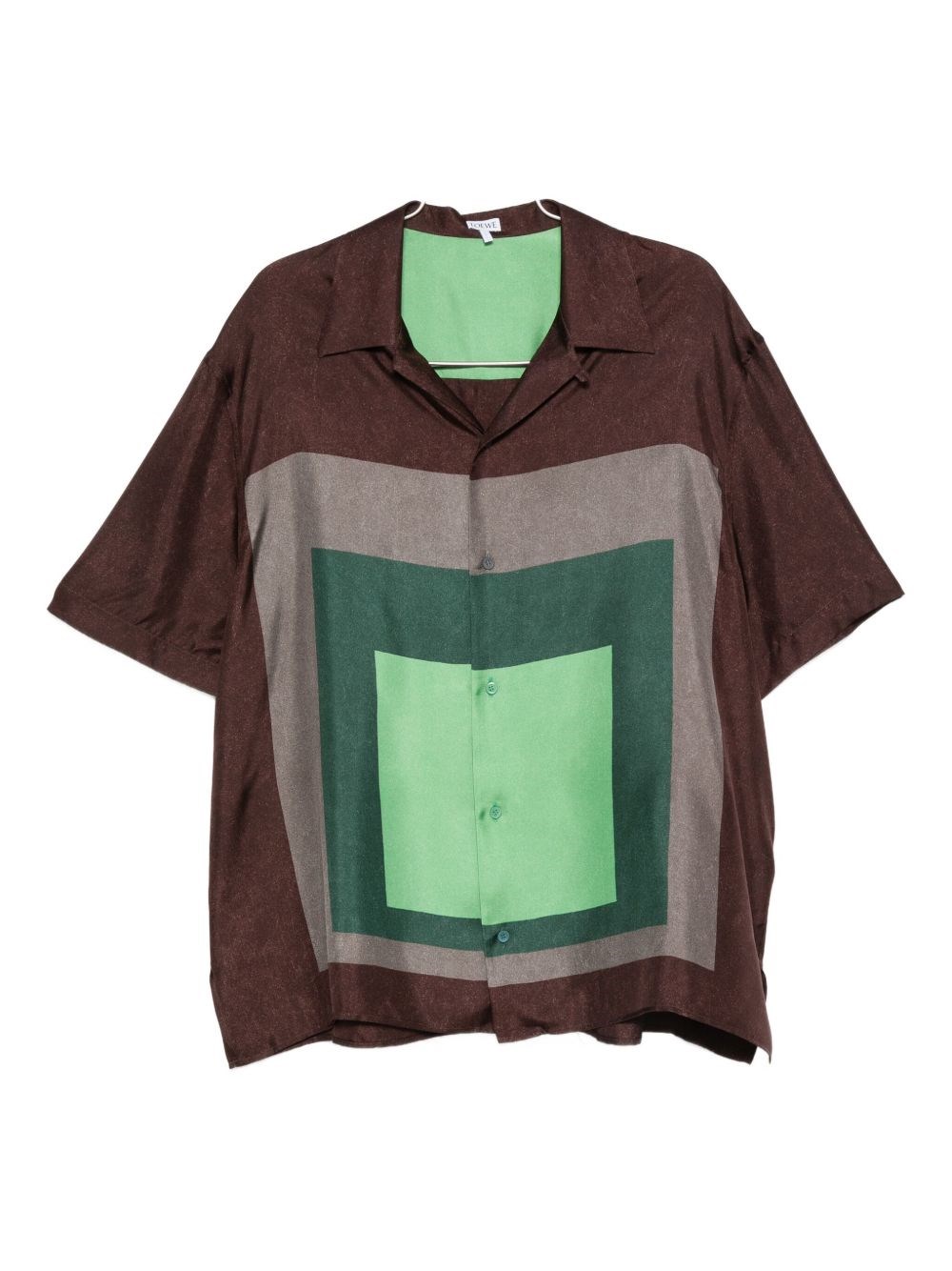 Loewe Albers Bowling Shirt Shirts Multicolor In Brown
