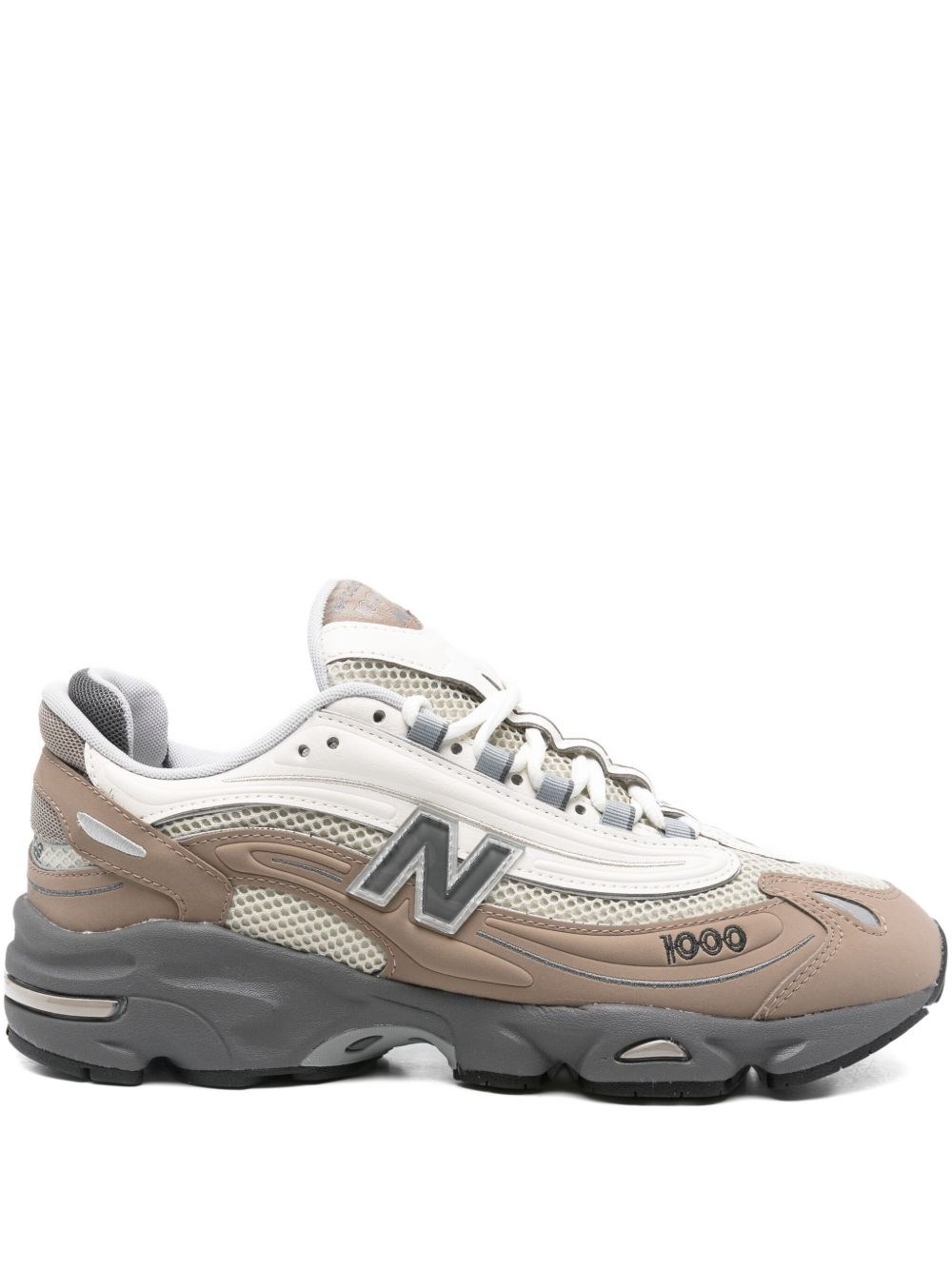 New Balance 1000 Mesh-upper Sneakers In Black