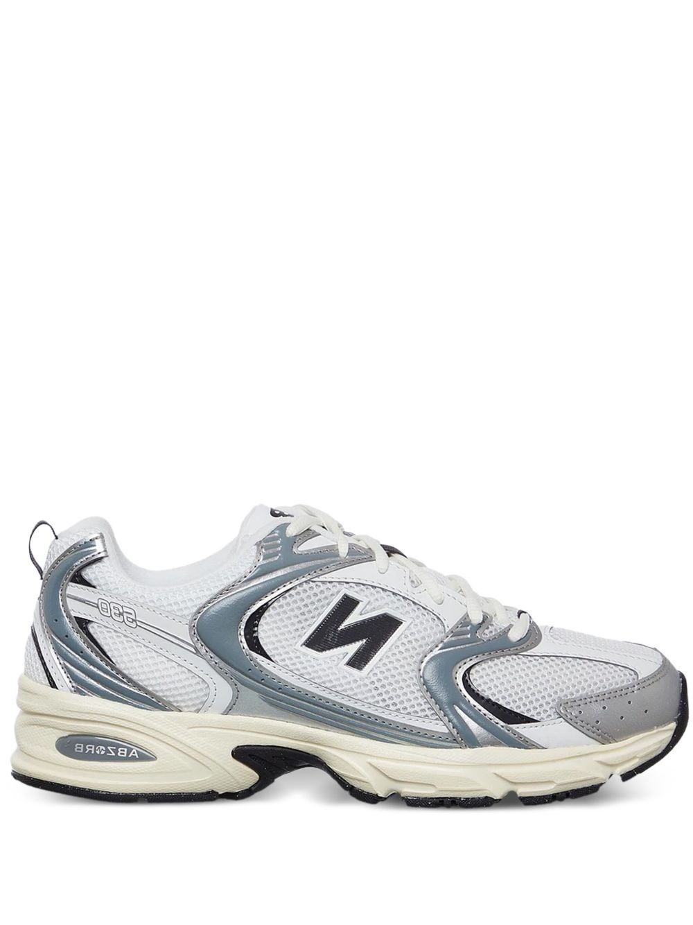 New Balance Lightweight Sneakers With Mesh And Rubber Sole In Silver