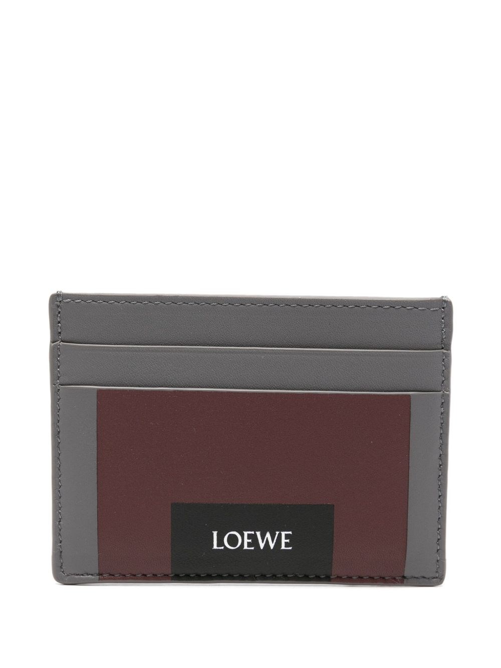 Loewe Plain Cardholder In Nappa Calfskin In Brown