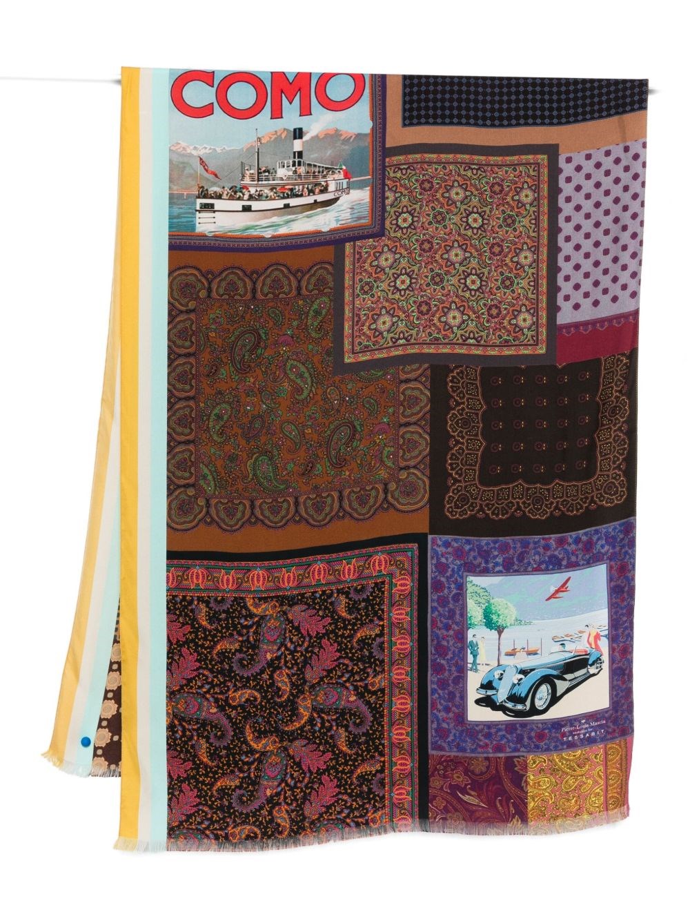 Lago Di Como Silk Printed Scarf - Pierre Louis Mascia - Modalova