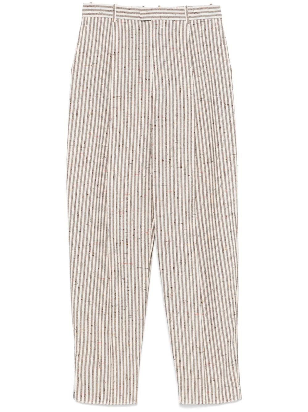 Knotted Viscose Silk Stripe Pants - Bottega Veneta - Modalova
