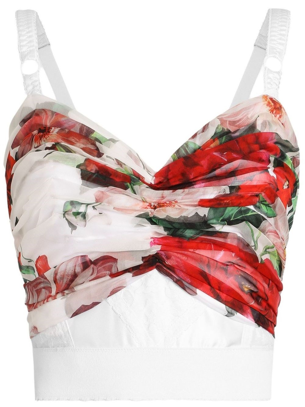 Dolce & Gabbana Floral Print Top Adjustable Straps